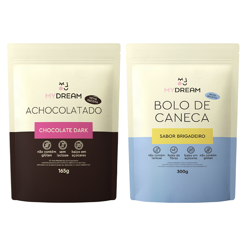 Combo Bolo de Caneca de Brigadeiro + Achocolatado Dark