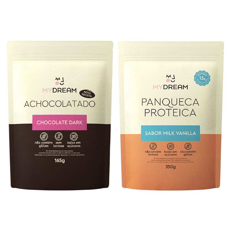 Combo Panqueca Proteica Milk Vanilla + Achocolatado Dark