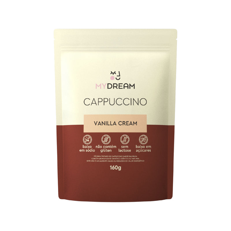 Cappuccino Vanilla Cream MyDream - Sem adição de açúcar, sem glúten e sem lactose