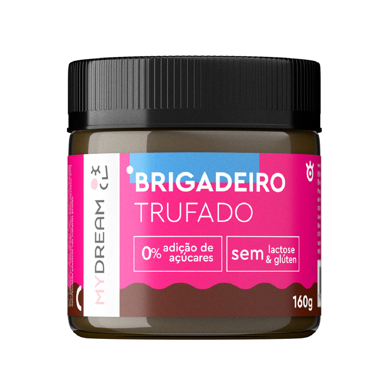 Brigadeiro Trufado. Sem adição de açúcar, sem glúten e sem lactose