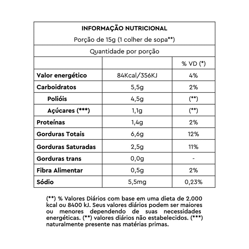 Chocolate Crocante MyDream - Sem glúten, sem lactose e sem adição de açúcar