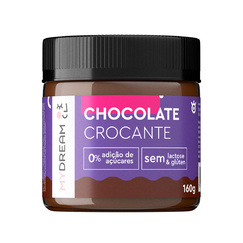 Chocolate Crocante MyDream - Sem glúten, sem lactose e sem adição de açúcar