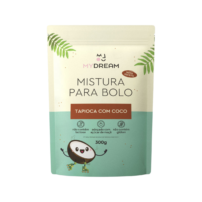 Mistura para Bolo Tapioca com Coco MyDream - Sem glúten e sem lactose