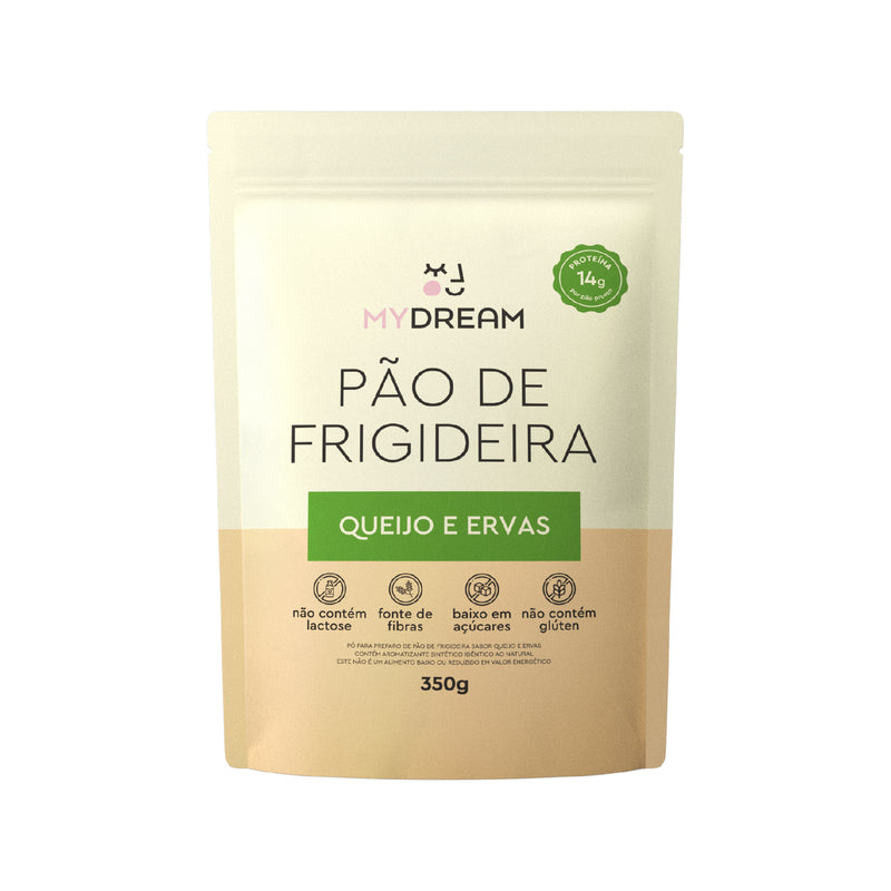 Pão de Frigideira Queijo e Ervas MyDream - Sem glúten, sem lactose e sem adição de açúcar